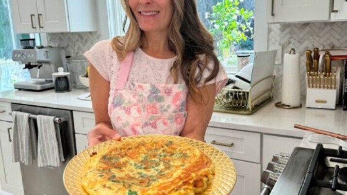 cheese spinach frittata