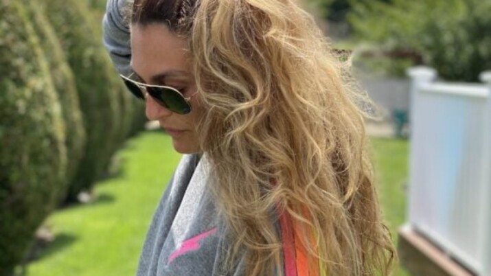 woman smooth hair summer
