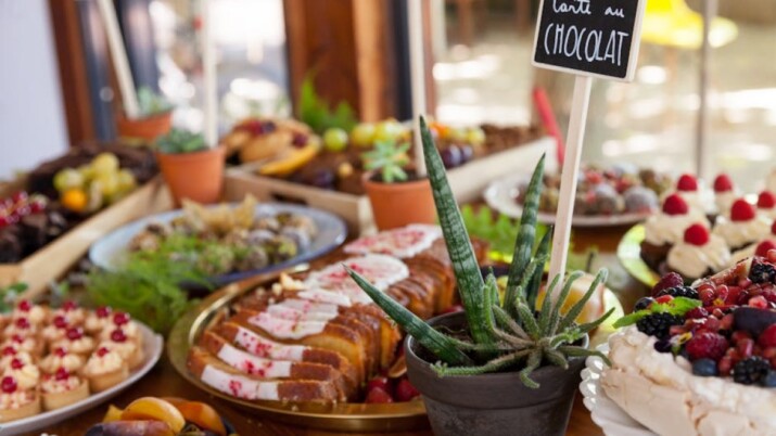 homemade dessert table